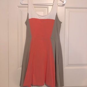 Colorblock mini dress